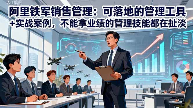 (10.31)阿里铁军销售管理：可落地的管理工具+实战案例，不能拿业绩的管理都在扯淡