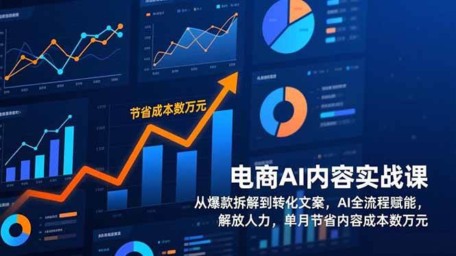 (1.11)电商AI内容实战课，从爆款拆解到转化文案，AI全流程赋能，解放人力，单月节省内容成本数万元